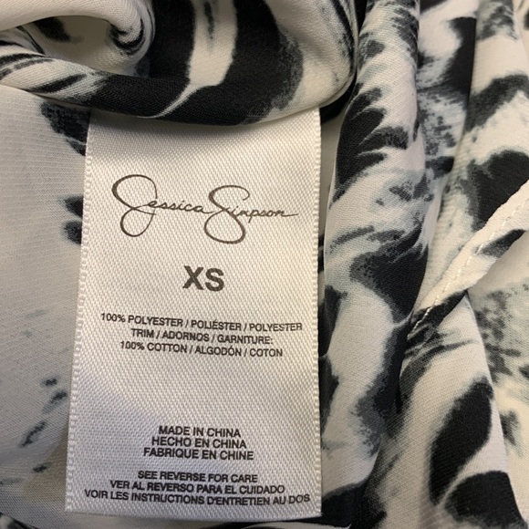Jessica Simpson Billowy Peasant Blouse Size XS - Picture 6 of 8